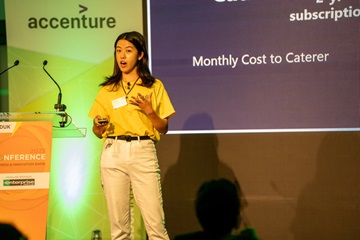 Speaker at a conference