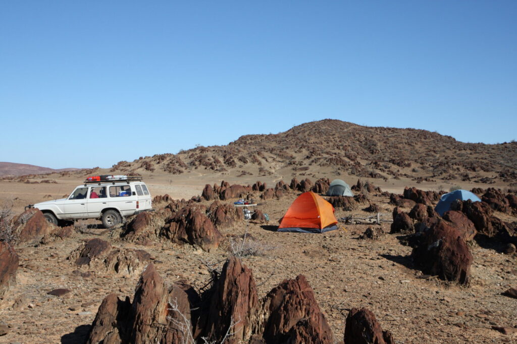 Tents in a camp in the Flinders Ranges of South Australia, 2008